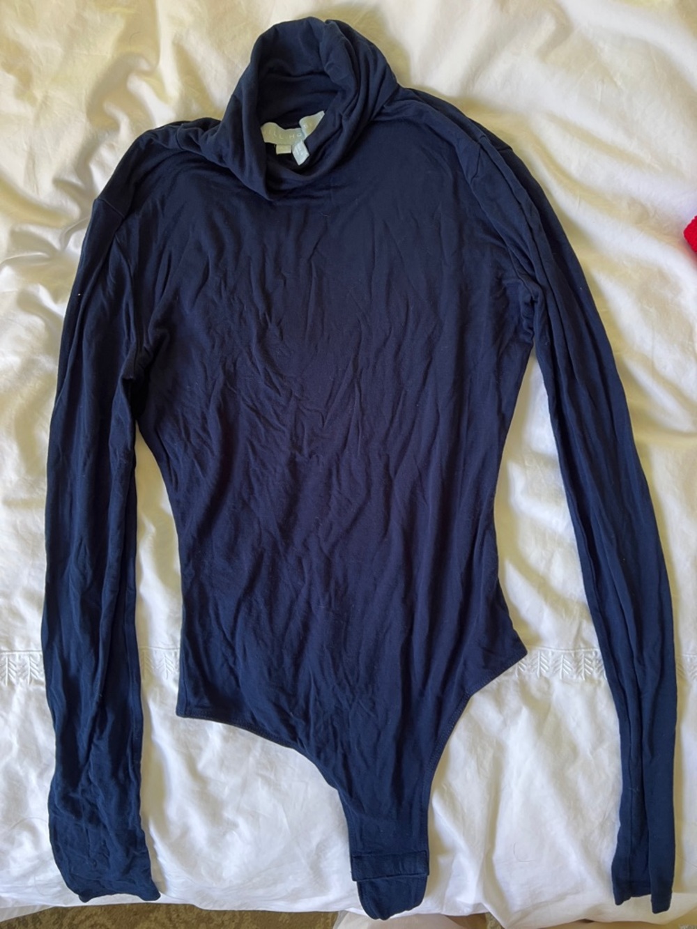 Navy hill house Long-Sleeve Turtleneck Bodysuit XS